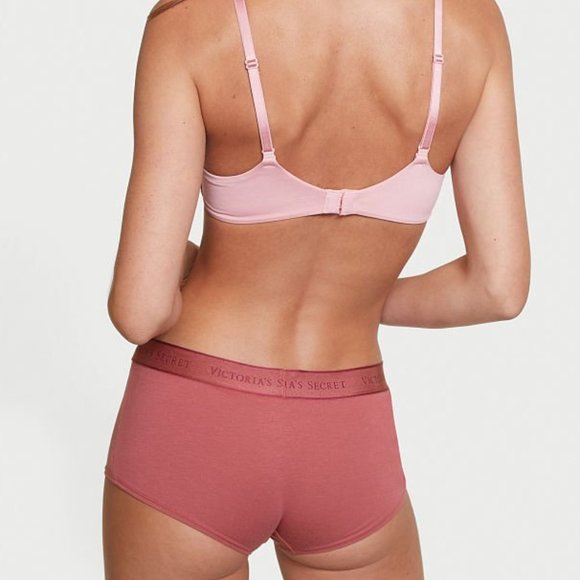 VS XXL Logo Waist Boyshort Lady Pink NWT - Picture 6 of 14